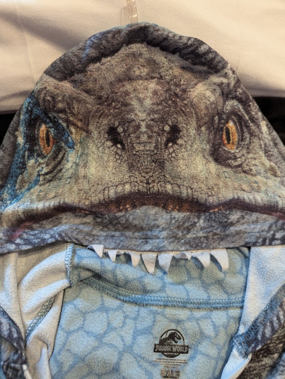 Childs Jurassic Park Hoodie Raptor Costume Size XS